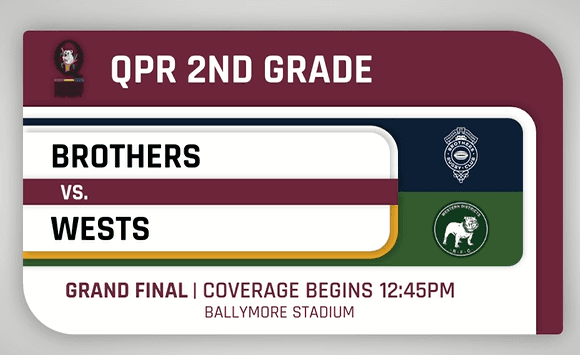 2026 Queensland Premier Rugby 2nd Grade Grand Final Brothers v Wests