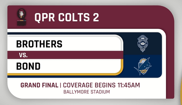 2026 Queensland Premier Rugby Colts 2 Grand Final Brothers v Bond University