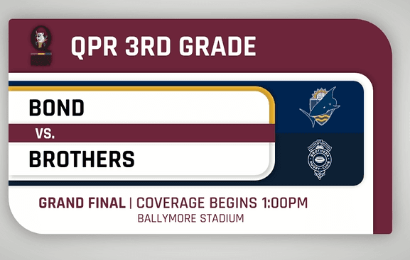 2026 Queensland Premier Rugby 3rd Grade Grand Final Bond University v Brothers