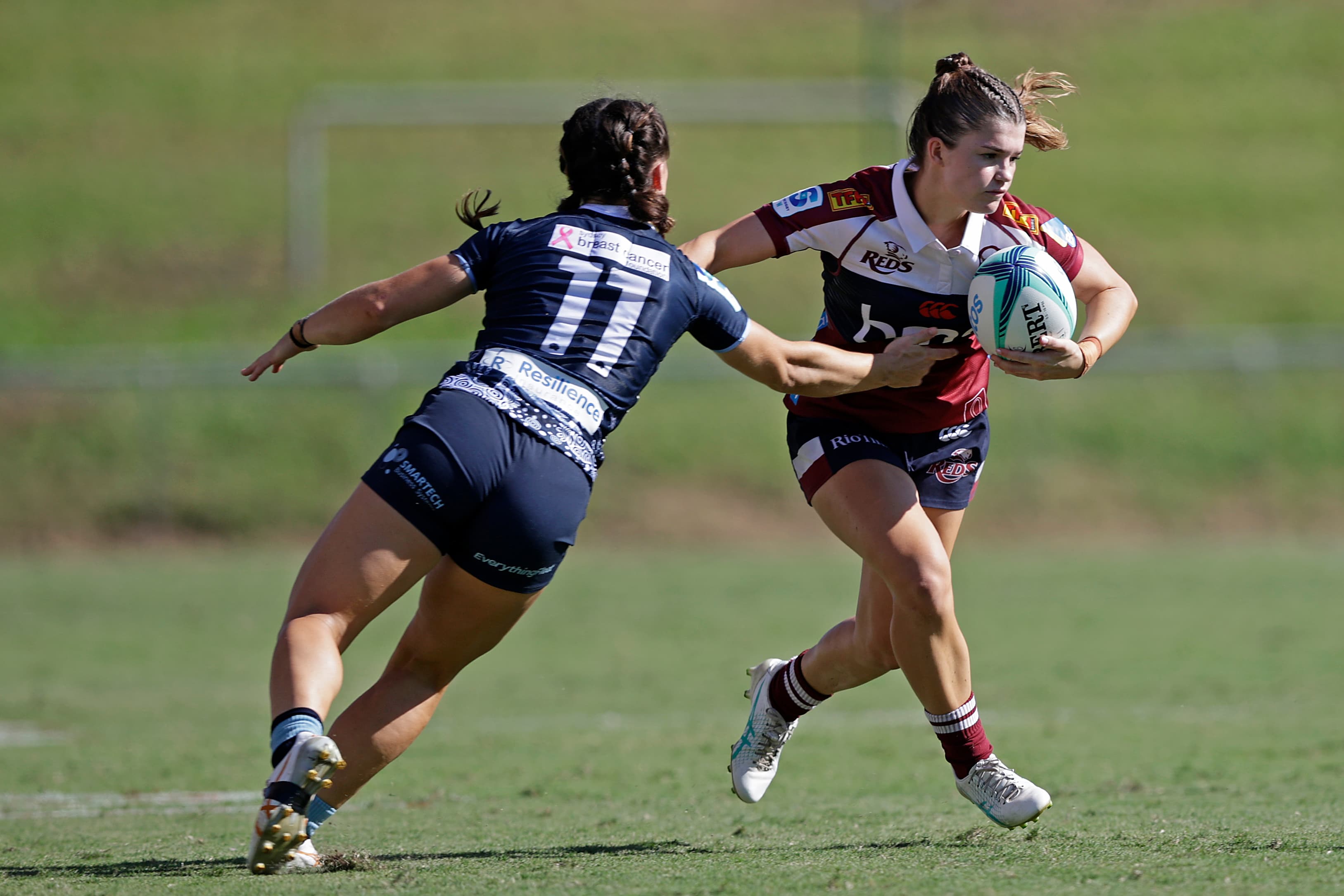 Queensland Reds winger Caitlin Urwin has signed a new contract with Rugby Australia. Photo: Getty Images.