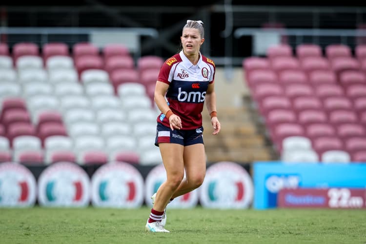 Reds winger Caitlin Urwin...dream selection for the women's Rugby World Cup. 