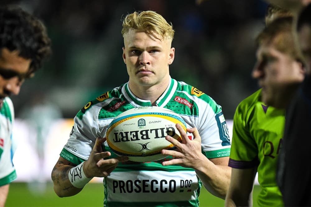 Reds halfback Louis Werchon will stay on with Benetton Rugby for four more games 