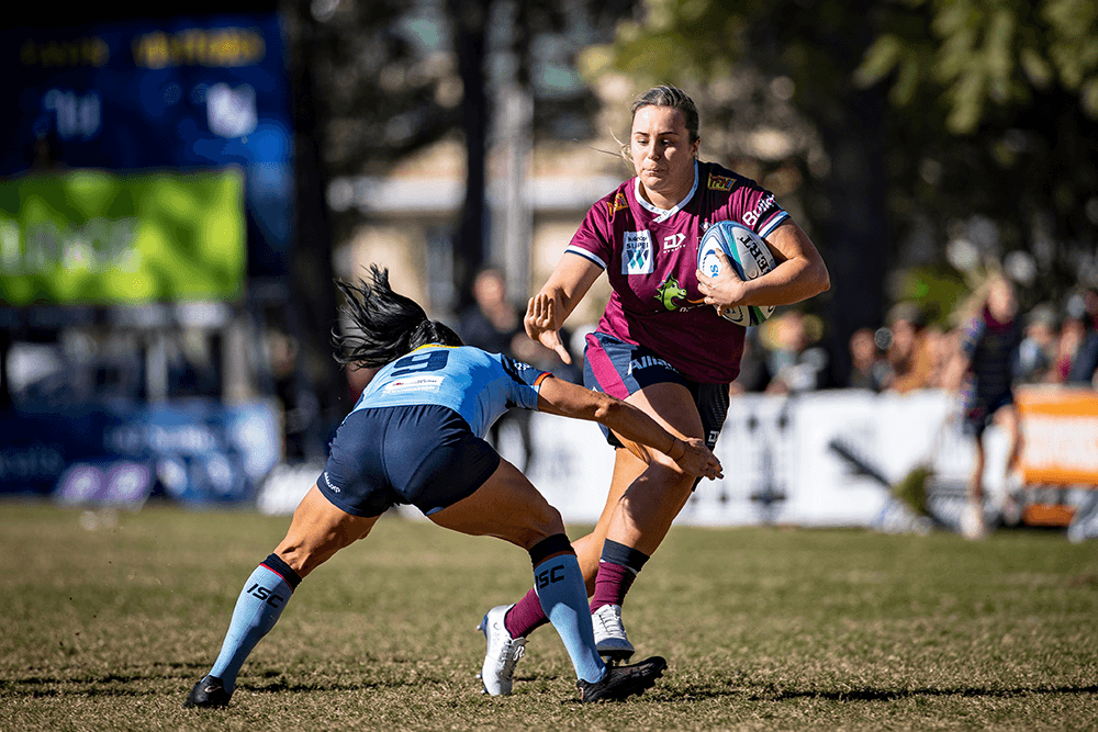 Tiarna Molloy was one of 11 St.George Queensland Reds debutants in Round 1 of Buildcorp Super W. Photo: QRU Media/Brendan Hertel.