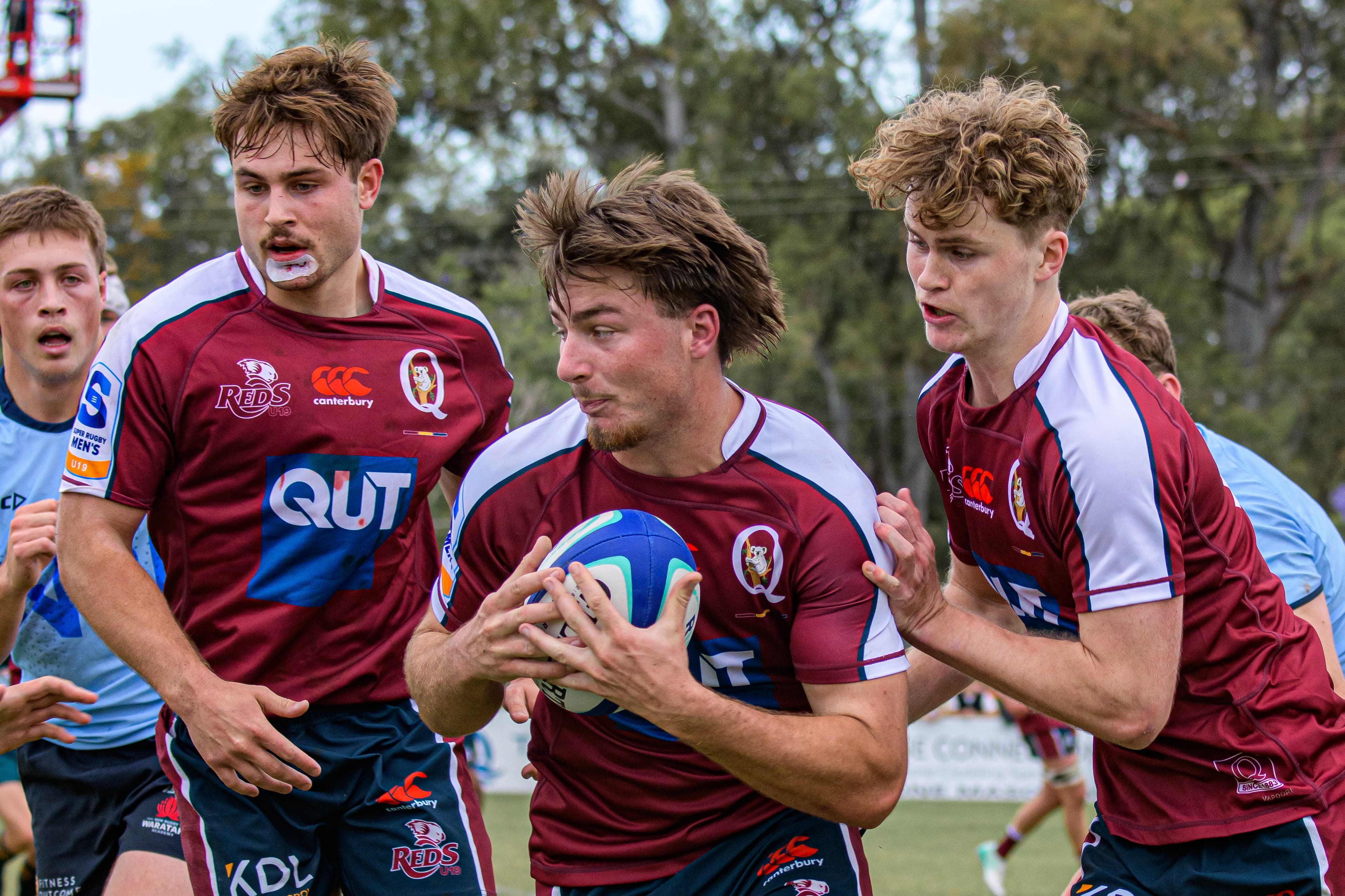 Winger Dom Kallquist...called up to start for the the Reds U19s in Perth. Photo: James Auclair, Reds Media