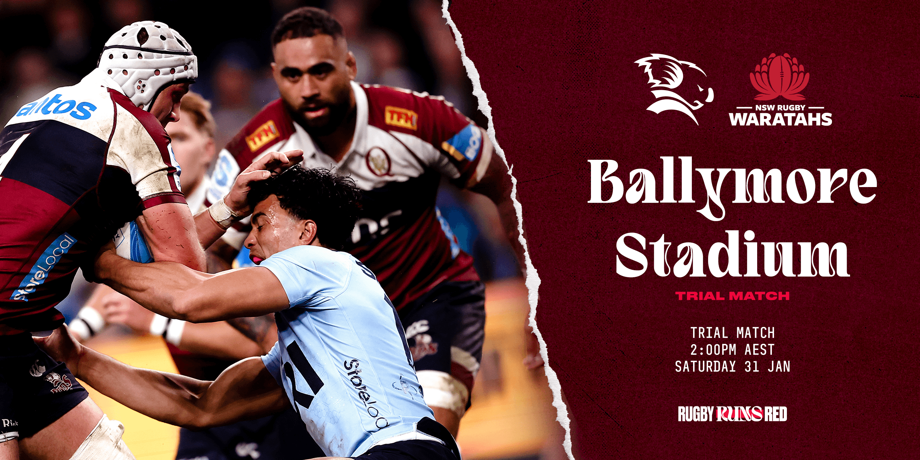 Reds v Tahs Trial Match