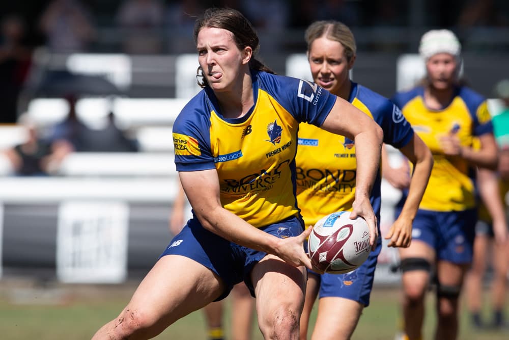 Mel Wilks in action for Bond University in StoreLocal Premier Women. Image: QRU Media 