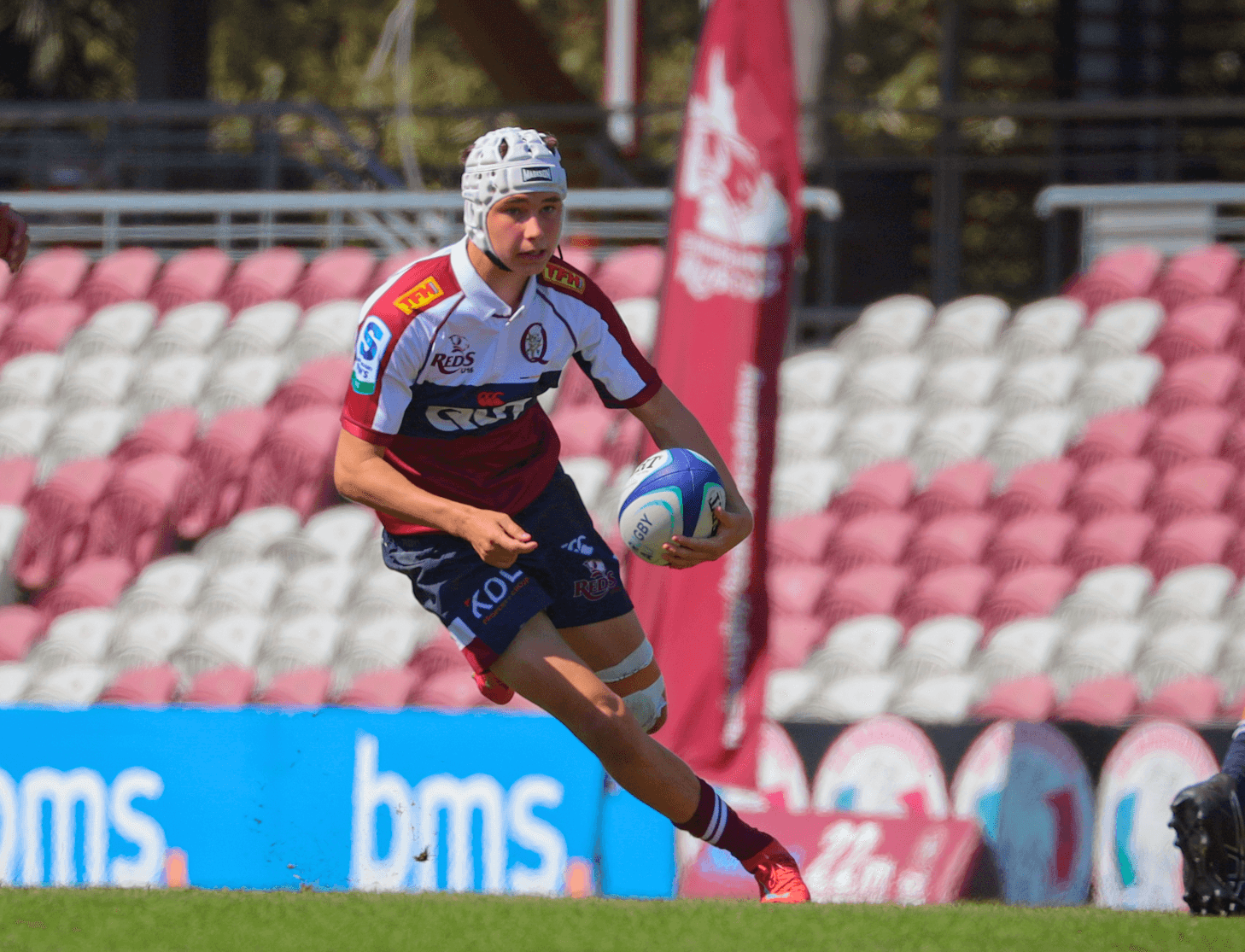 Winger Seth Chapman on the fly for the Queensland Under-16s