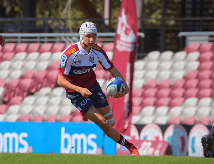Winger Seth Chapman on the fly for the Queensland Under-16s