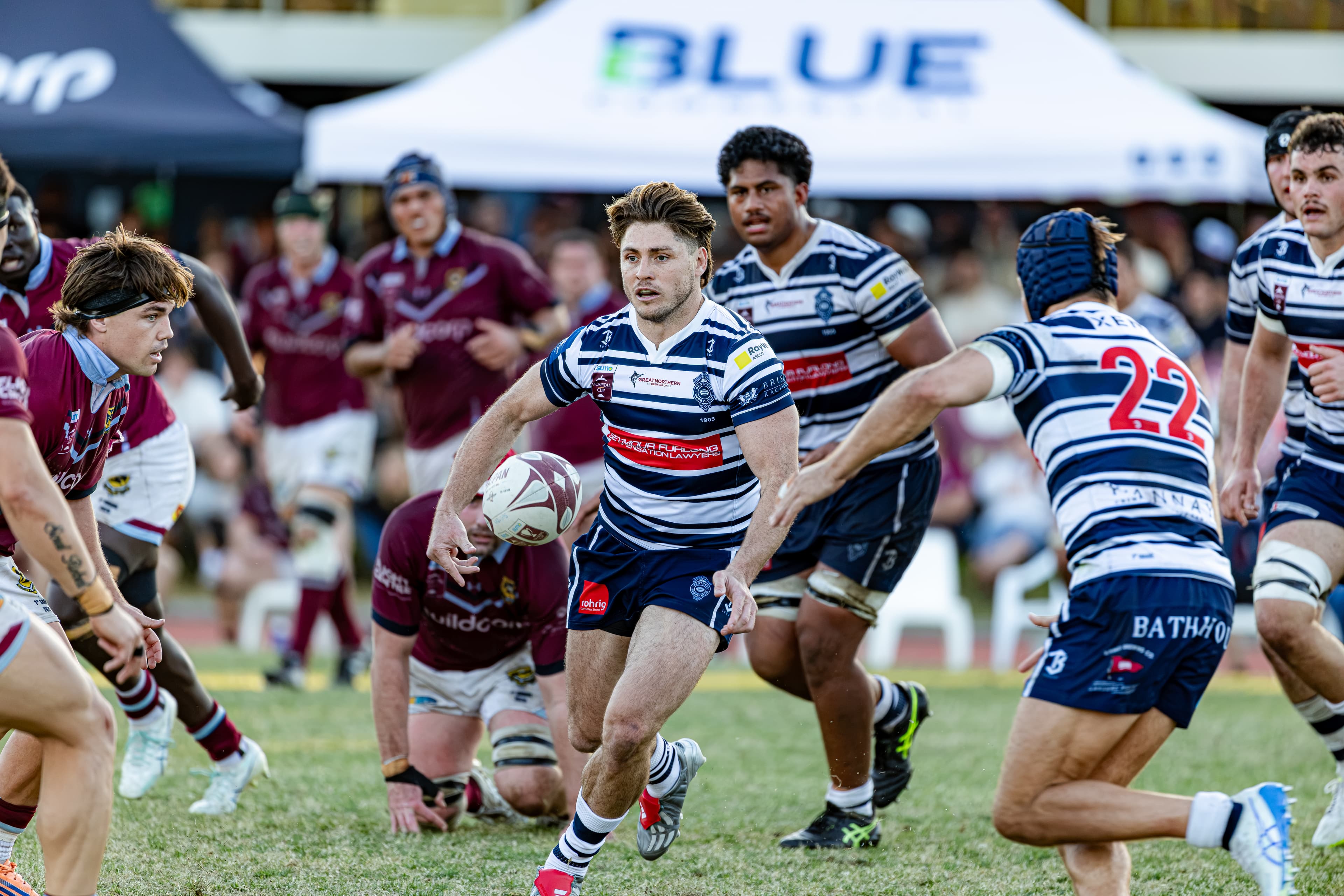 James O'Connor during his cameo for Brothers against University of Queensland. Photo courtesy Brendan Hertel Photography