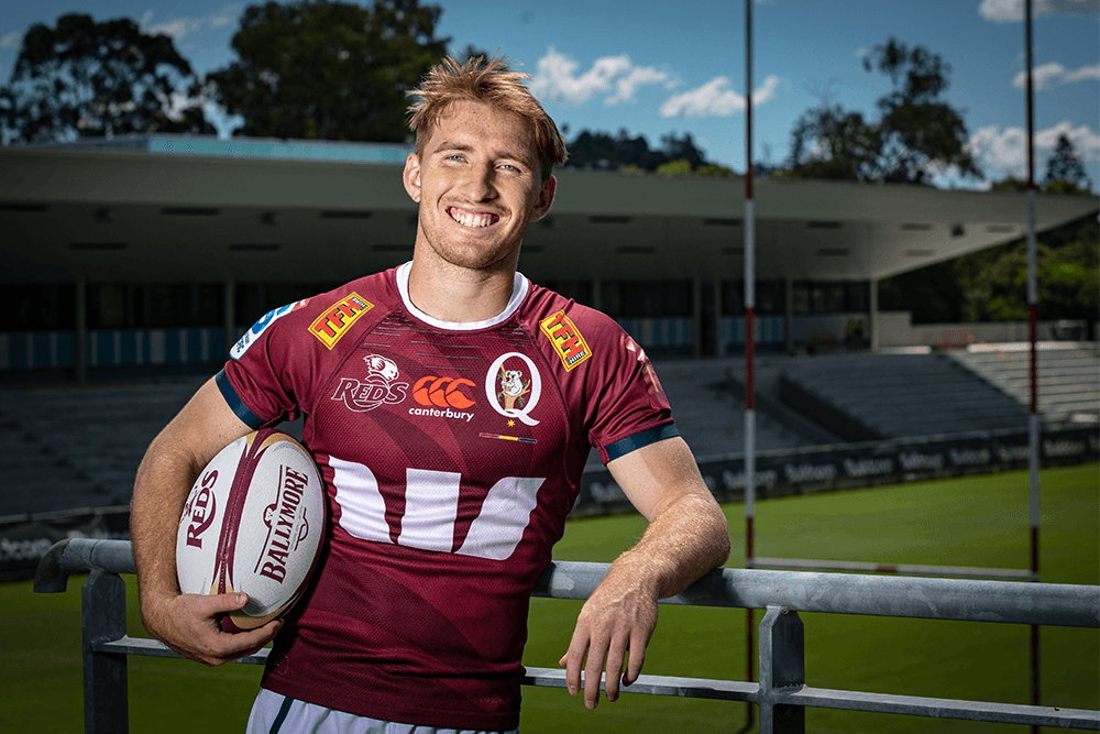 Tate McDermott has re-signed with Queensland Rugby through 2027. Photo: QRU Media/Brendan Hertel.