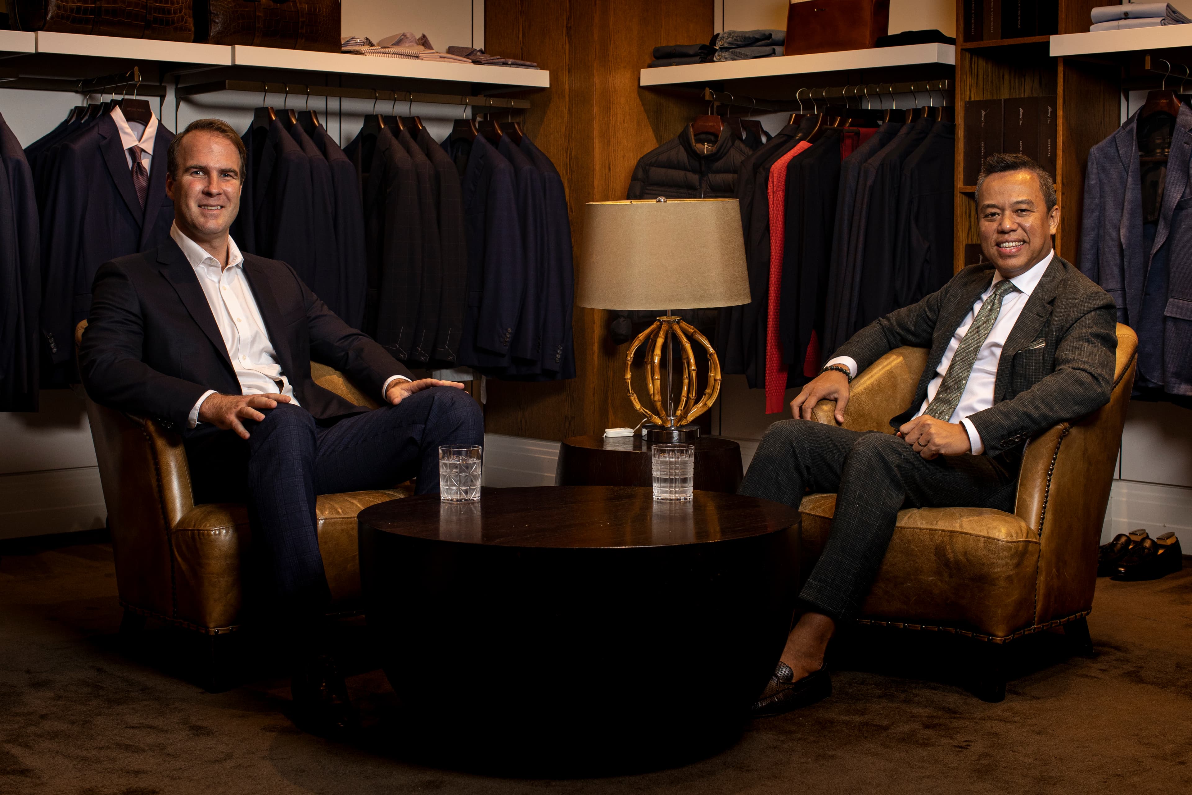 QRU CEO David Hanham and Mitchell Ogilvie Director Aung Lynn at their Brisbane store. Photo Credit: QRU Media/Brendan Hertel.