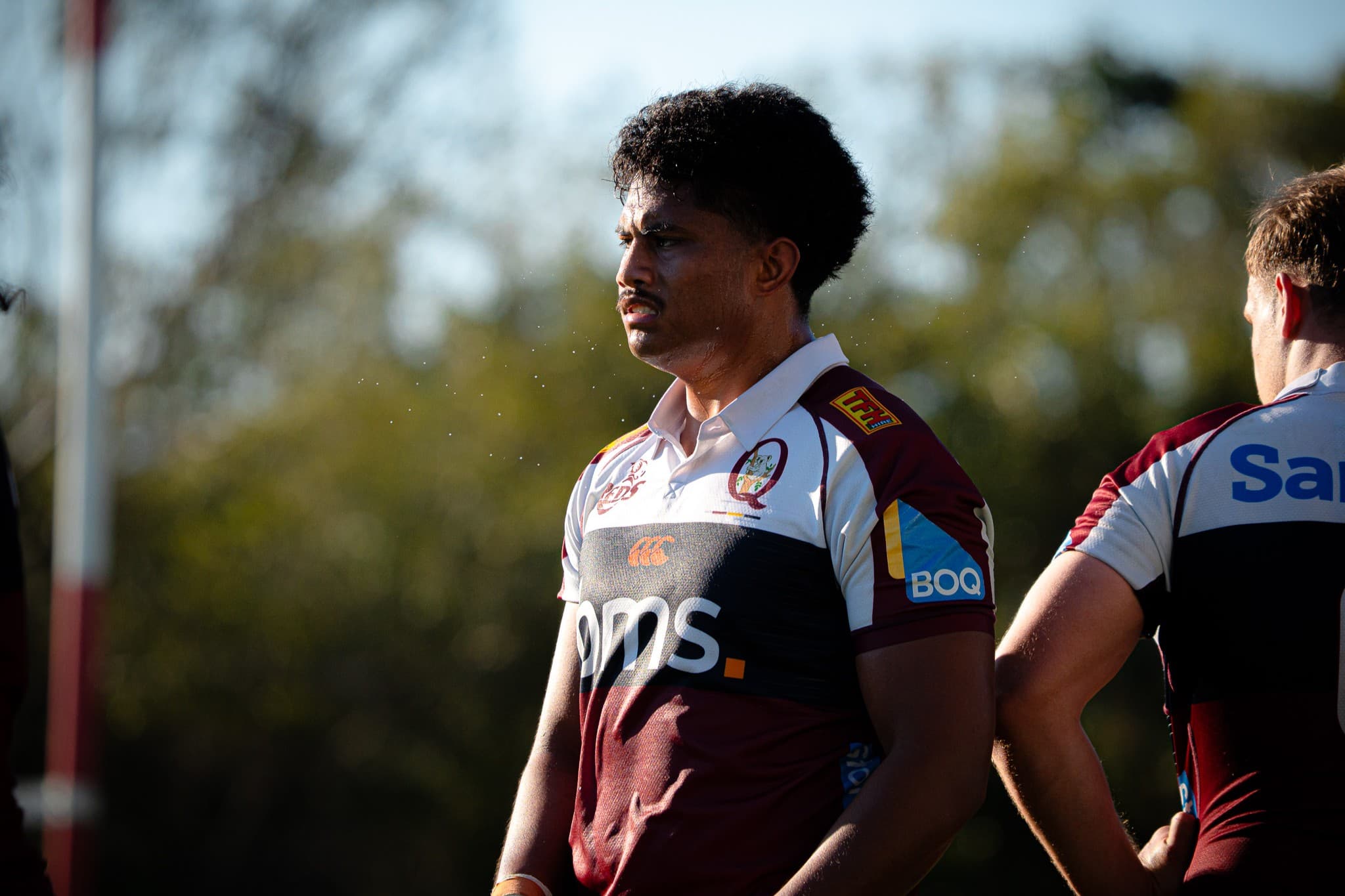 Vaiuta Latu during Queensland's Super Rugby AUS victory over ACT at Ballymore. Picture: Neha Kumar/Reds Media Unit