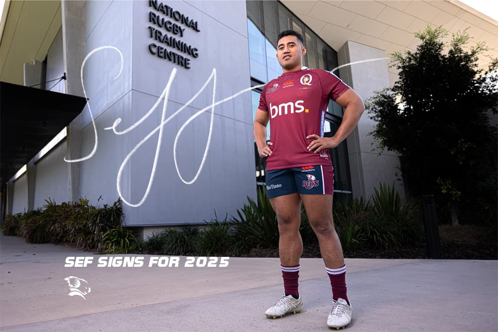 Utility prop Sef Fa'agase has re-signed with the Queensland Reds for 2025