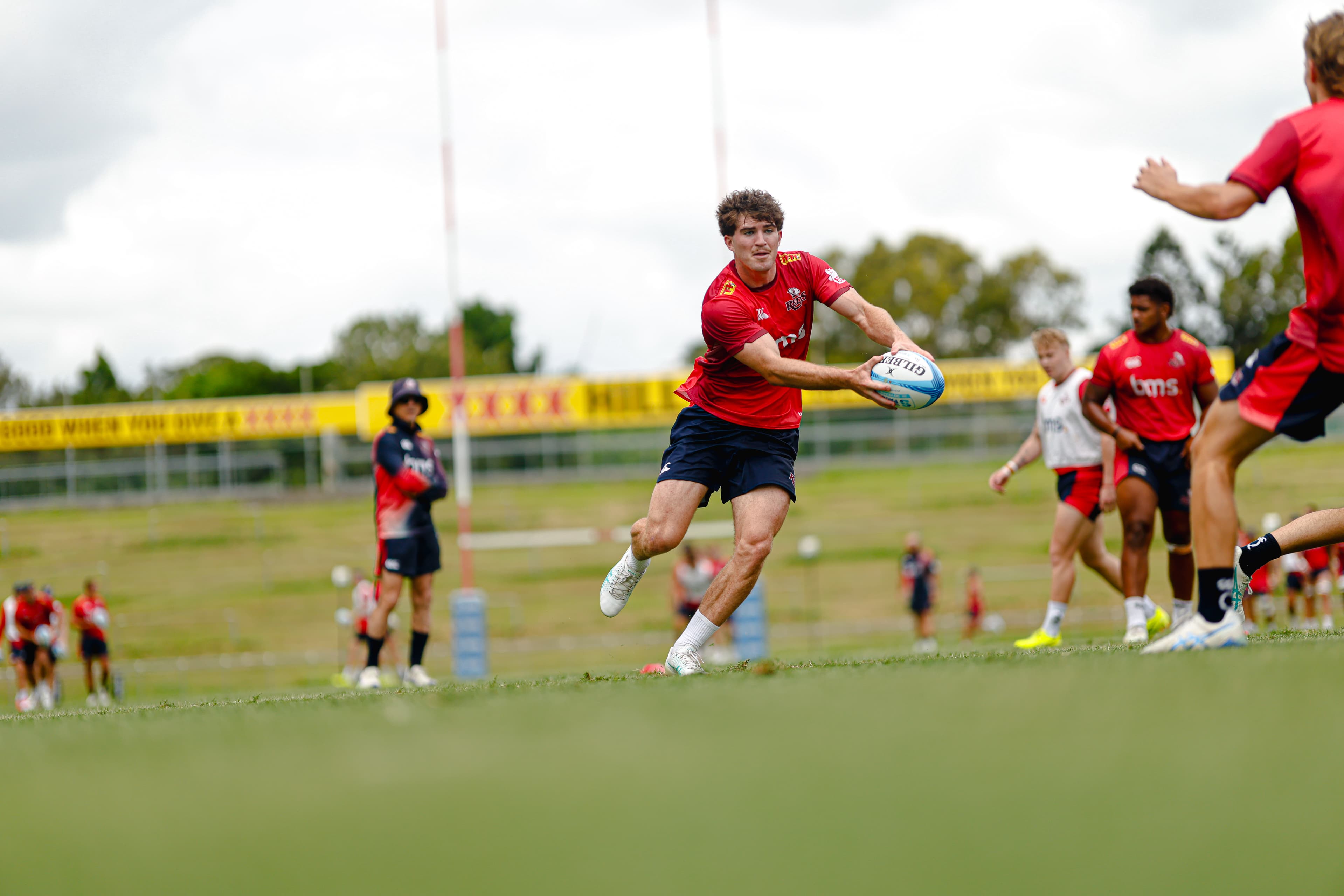 Prized Brothers recruit Nicholas Conway...in action at Reds training