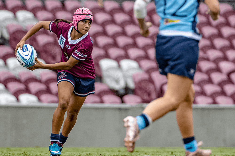 Courtney Hodder looks for support at Ballymore. Photo: QRU Media/Brendan Hertel.