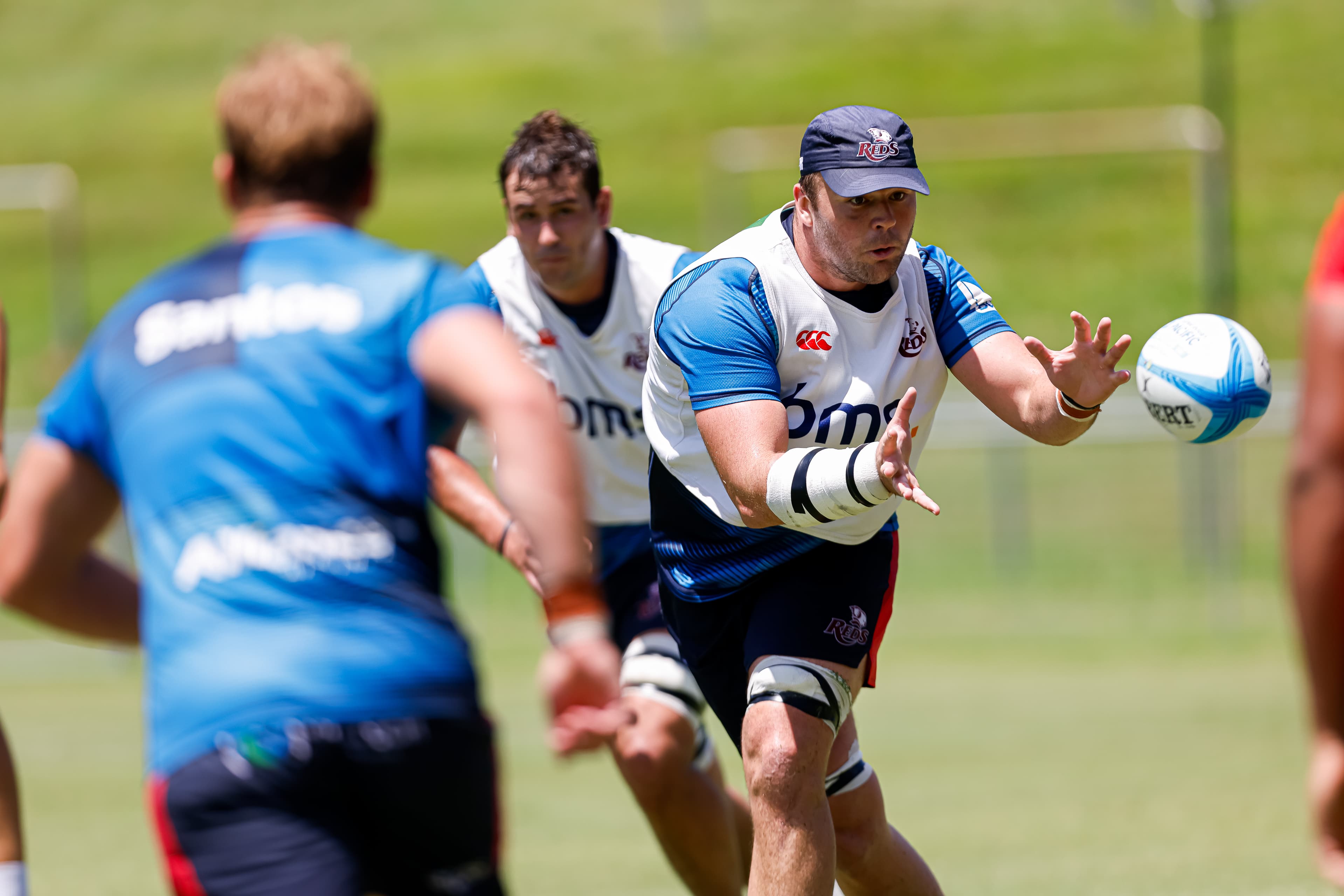 Harry Wilson at Reds training this week preparing to face the Highlanders