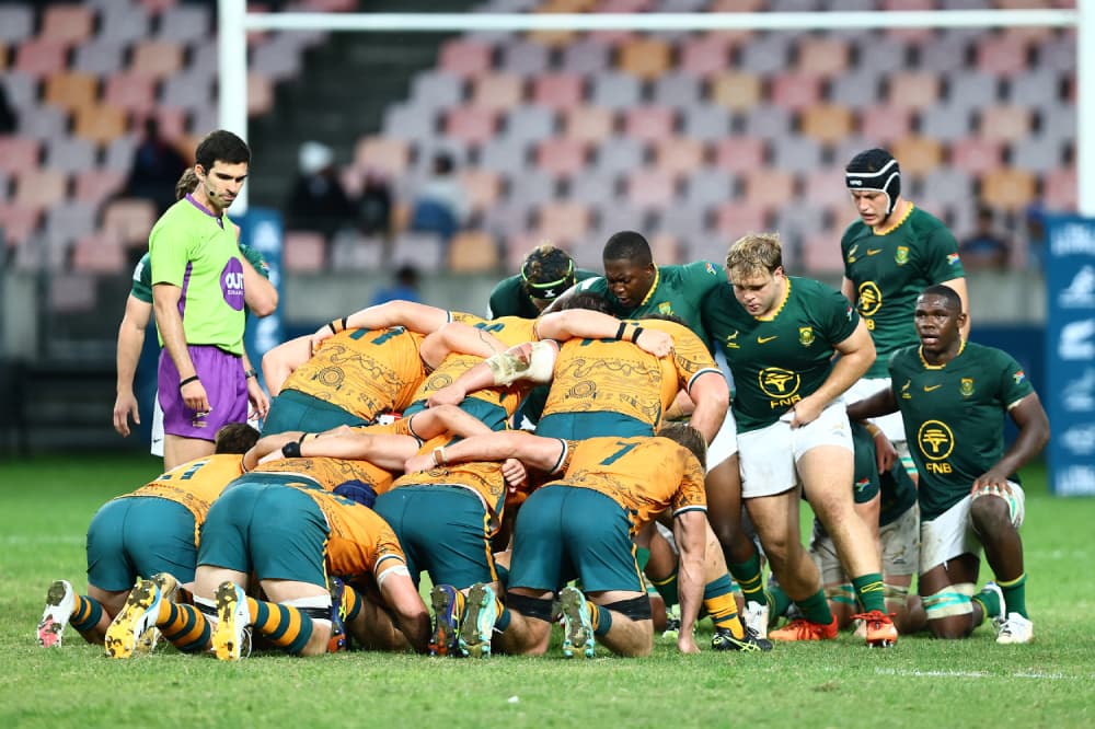 Australia U20 went down to South Africa after several yellow cards. Photo: Getty Images