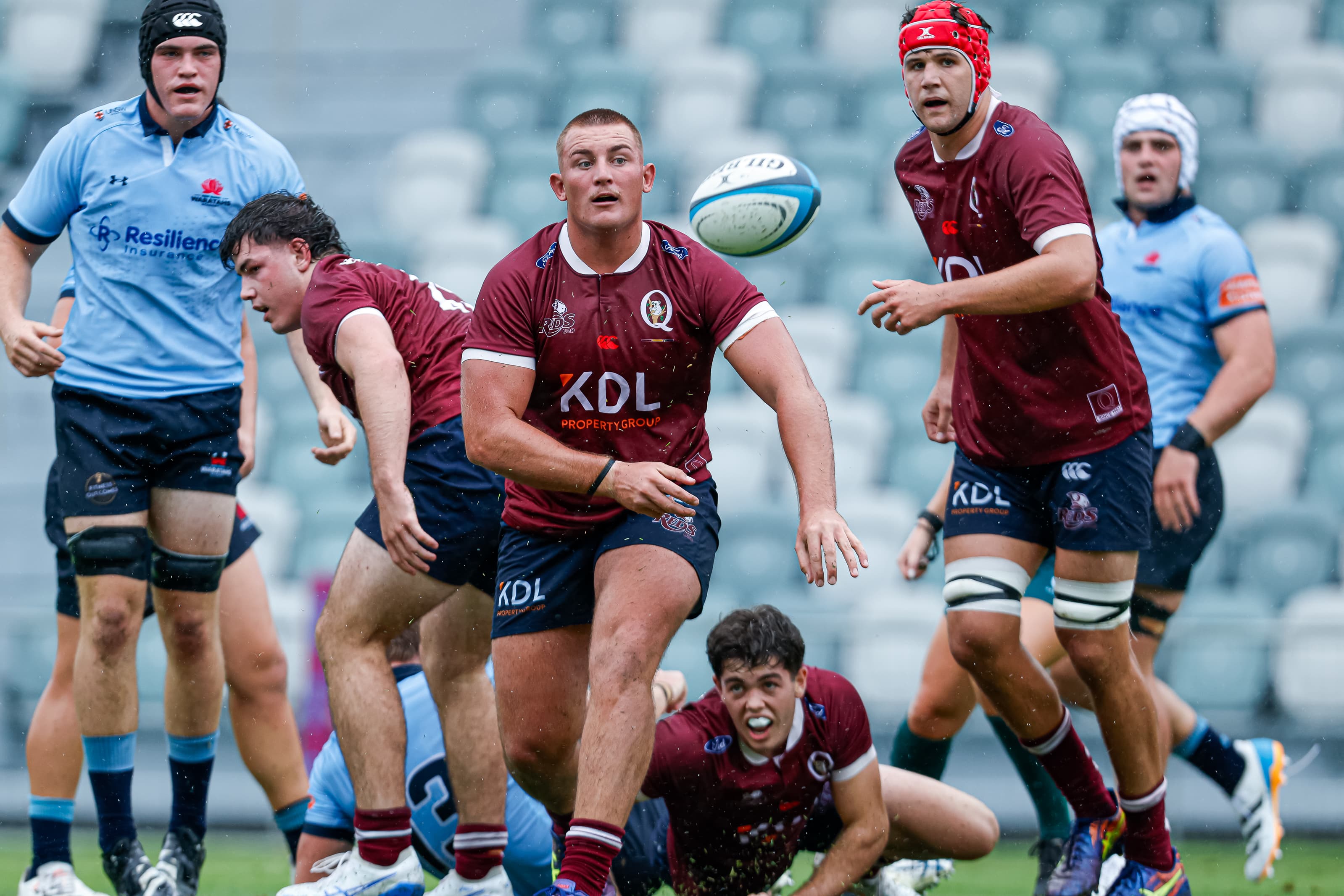 Australia U20s training squad selections...Queenslanders Kingsley Uys (centre) and Will Ross (right)