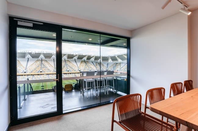Glass fronted luxury suites