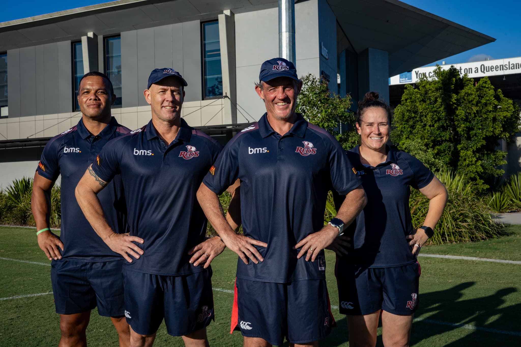 L-R: Eddie Aholelei, David Miles, Andrew Fraser and Shannon Parry 