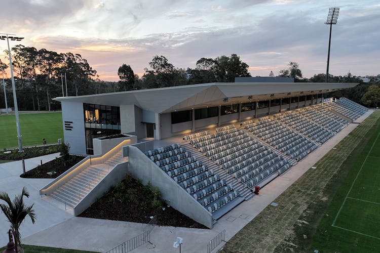 Ballymore's National Rugby Training Centre at sunset