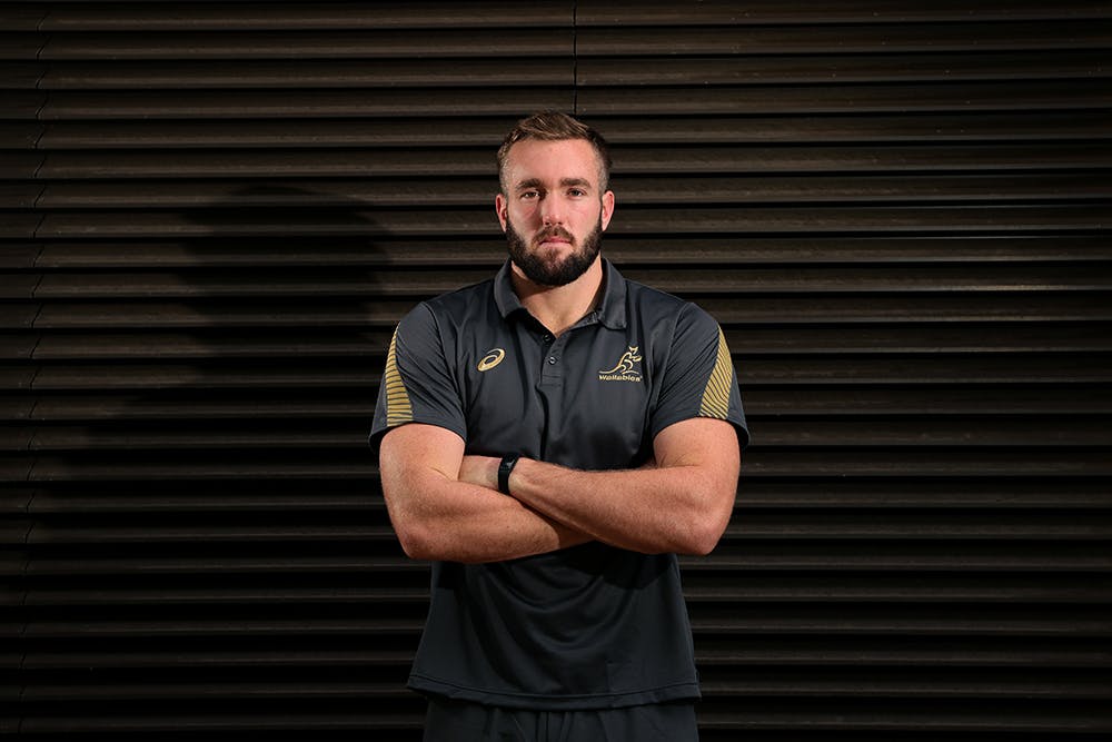 Izack Rodda will start for the Wallabies in the second row. Photo: Getty Images